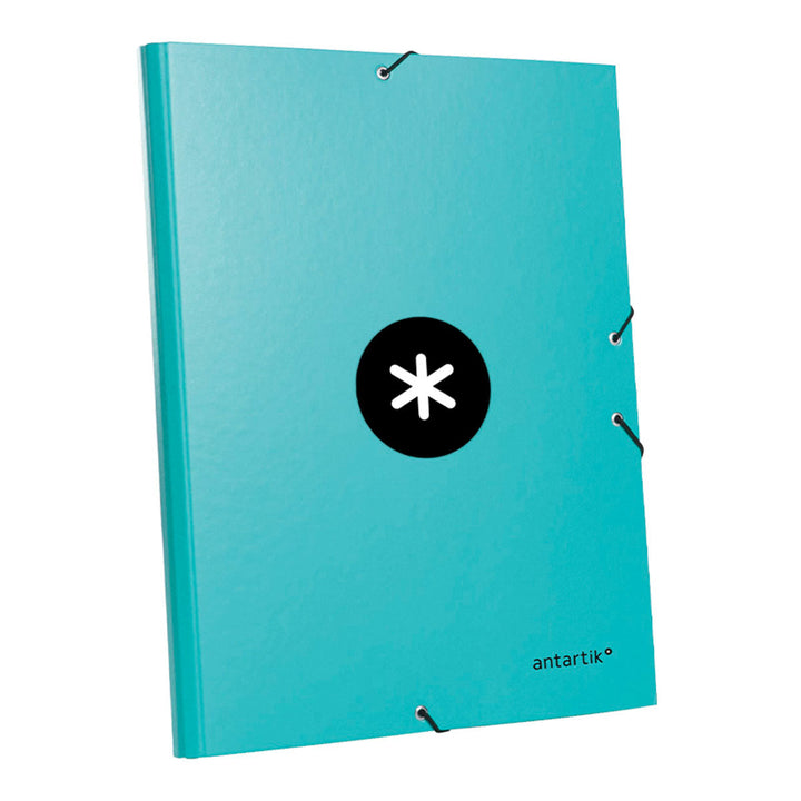 ANTARTIK - Carpeta Escolar A4 con 3 Solapas y Cierre de Goma. Menta