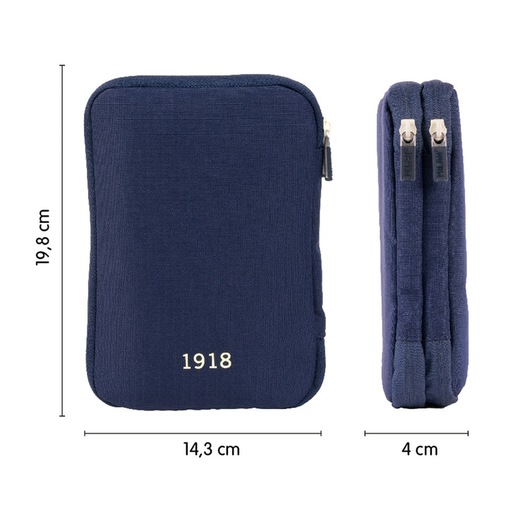 MILAN - Plumier de 2 Pisos con Contenido de 36 Piezas. Colección 430 since 1918. Azul