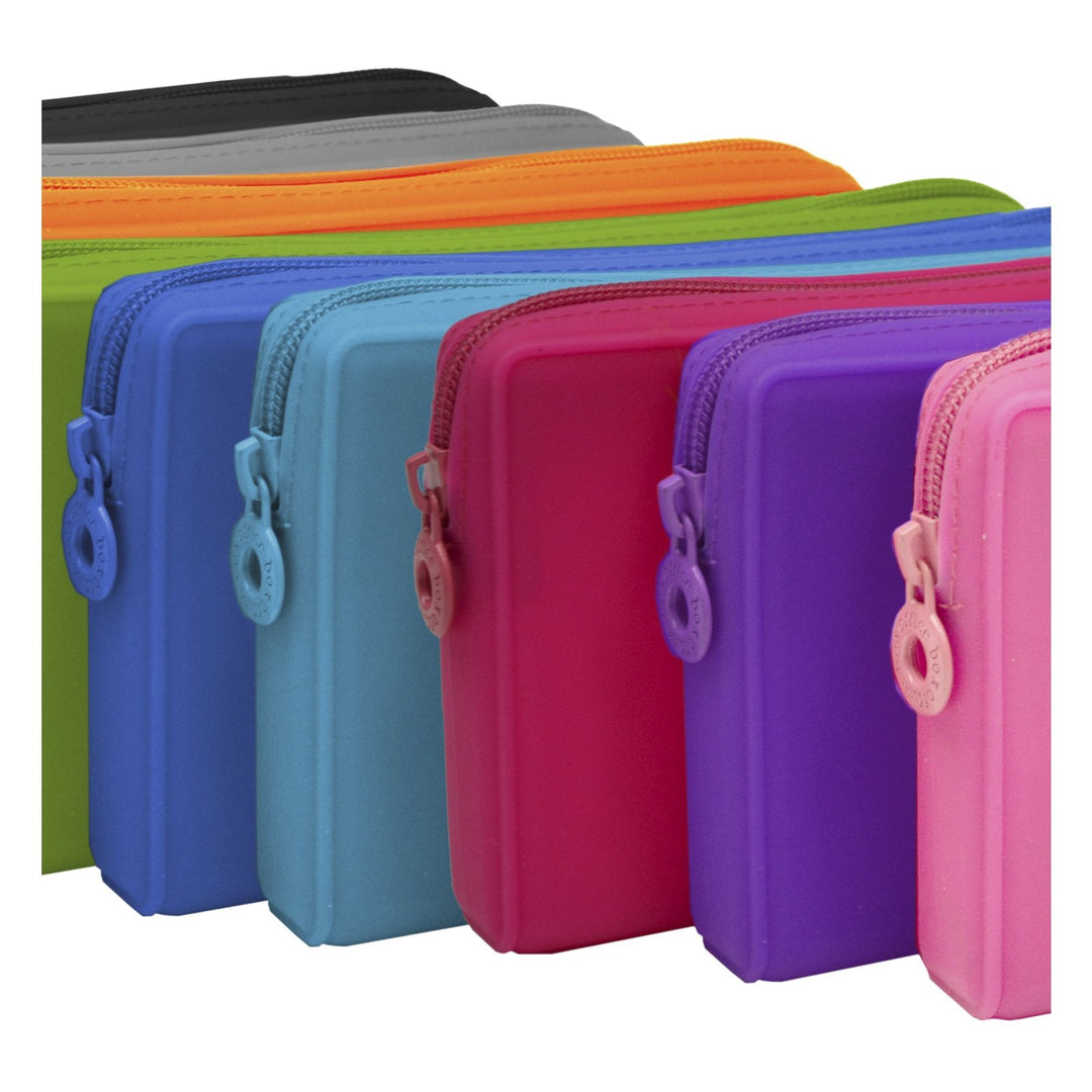 Estuche Multiuso Plano Silicona con Tacto Ultra Soft. Azul Claro