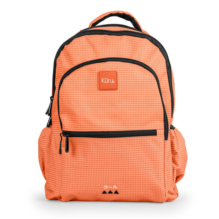 Grafoplás Kūru -  Pack Ahorro Escolar con Mochila 25L y Estuche Triple. Melocotón