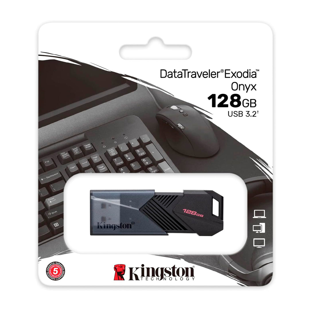 Kingston DTXON - Pack 2 Memorias Flash USB-C 3.2 DataTraveler Exodia Onyx 128GB Negro