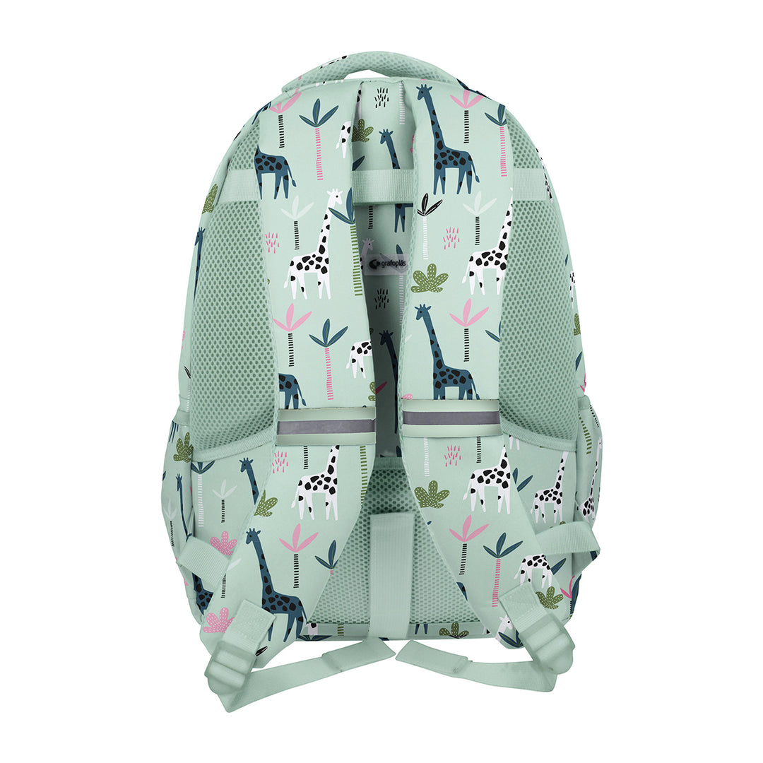 Grafoplás - Mochila Escolar 3 Cremalleras con Divisor Portátil Adaptable Carrito. Jungle