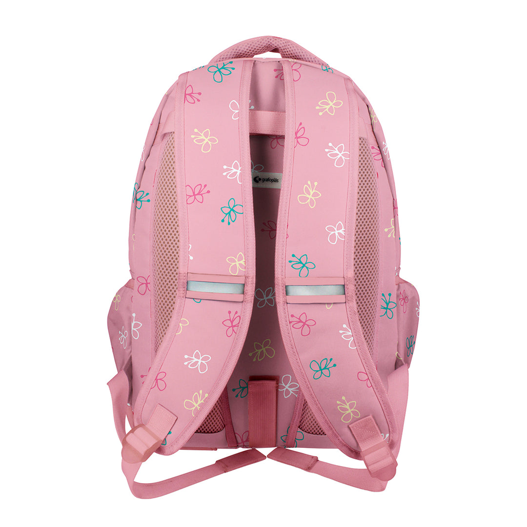 Grafoplás - Mochila Escolar 3 Cremalleras con Divisor Portátil y Adaptable Carrito. Mafalda Baby Cart