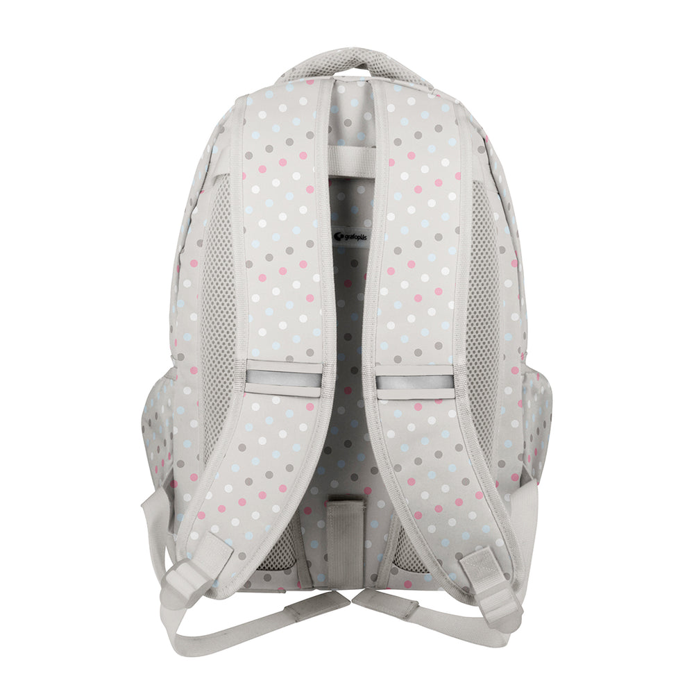Grafoplás - Mochila Escolar 3 Cremalleras con Divisor Portátil y Adaptable Carrito. Mafalda Bird