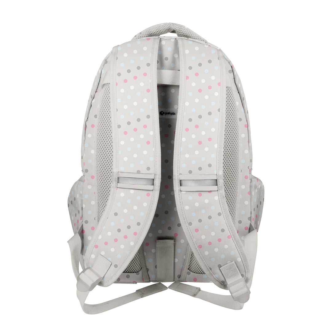 Grafoplás - Mochila Escolar 3 Cremalleras con Divisor Portátil y Adaptable Carrito. Mafalda Bird