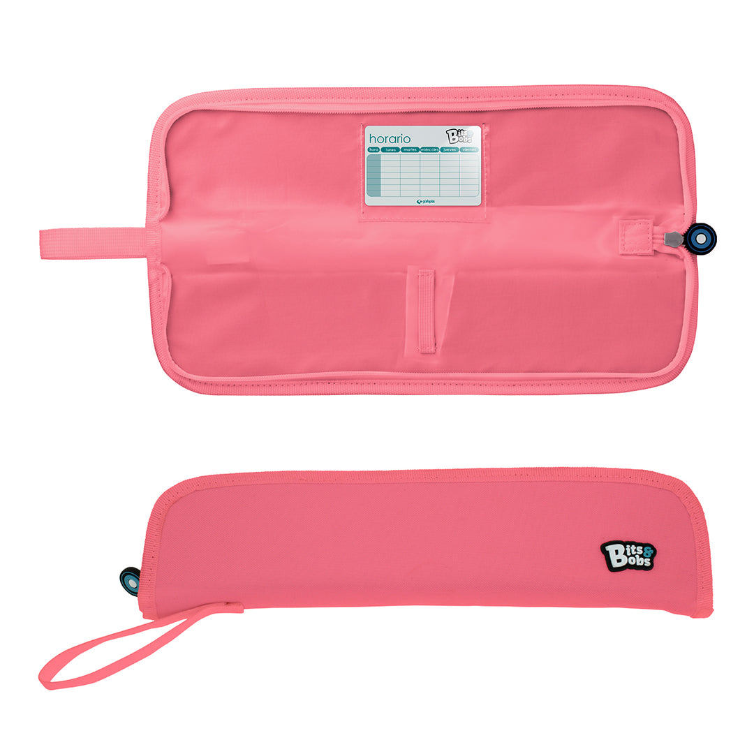 GRAFOPLAS Bits&Bobs - Portaflautas con Cremallera y Cinta para Colgar. Rosa