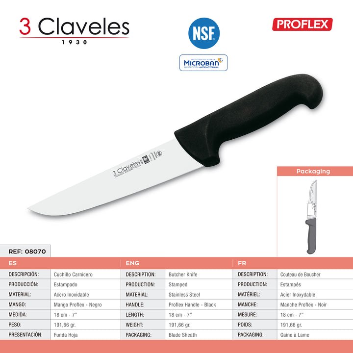 Claveles Premium - Kit Profesional de Cuchillo Jamonero Deshuesadores Chaira y Pinzas