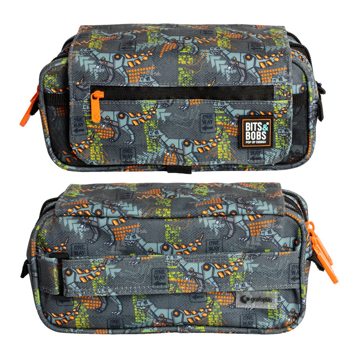 ColePack EcoDes - Estuche Triple de 3 Cremalleras con Material Escolar Incluido. Rex