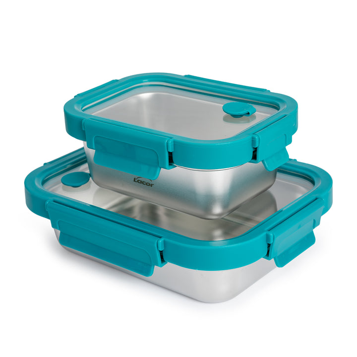 Kit Bolsa Isotérmica IBILI Tricapa 5L y Recipientes de Acero LACOR Etern de 820 y 480 ml