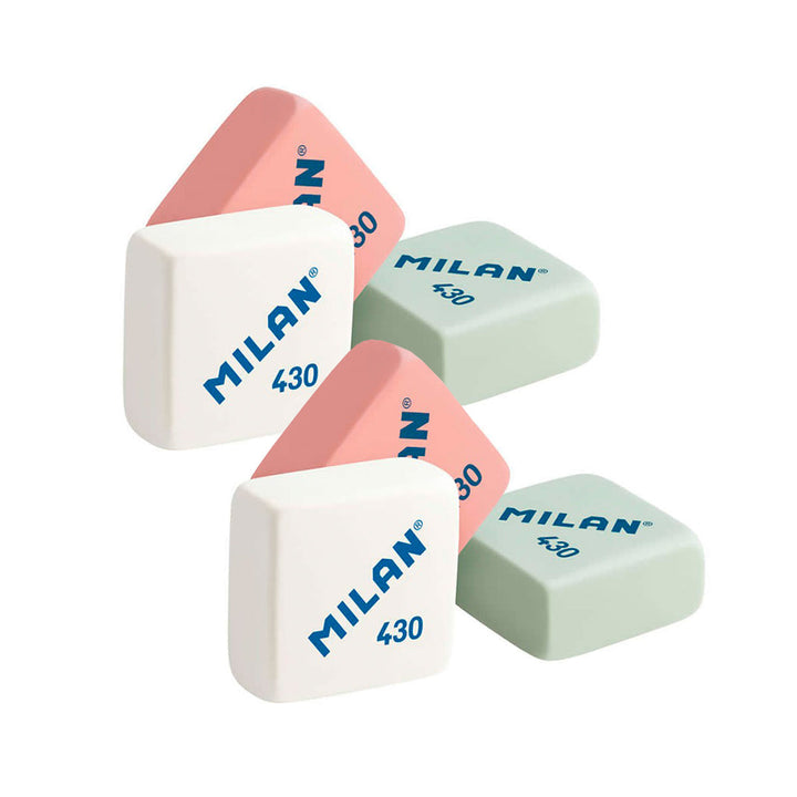 MILAN BYM10140SNCB - Blíster Afilaborra Compact 1918 con 2 Gomas de Recambio Incluidas. Azul