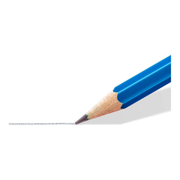 STAEDTLER Mars Lumograph - Caja de 6 Lápices de Dibujo Premium. Incluye Goma y Sacapuntas