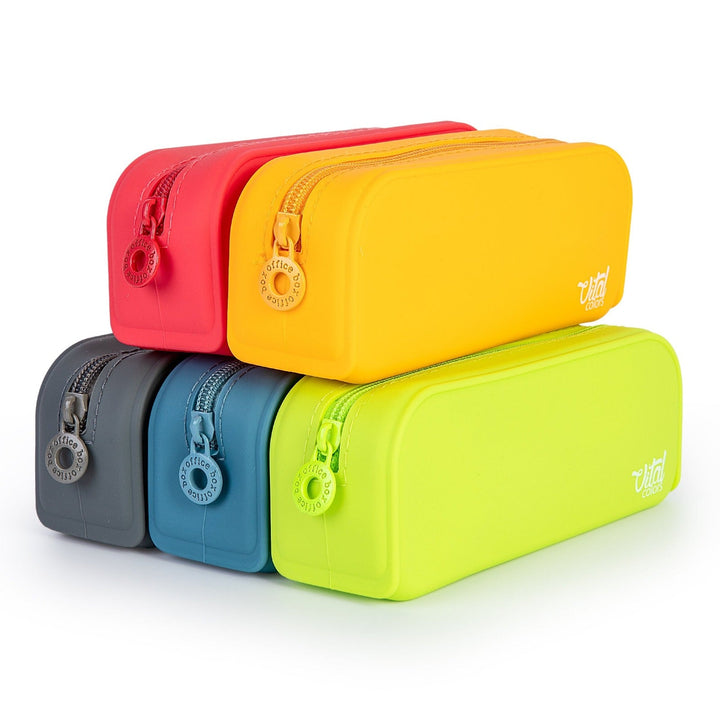 Estuche Multiuso en Silicona con Tacto Ultra Soft, Edición Vital Colors. Amarillo