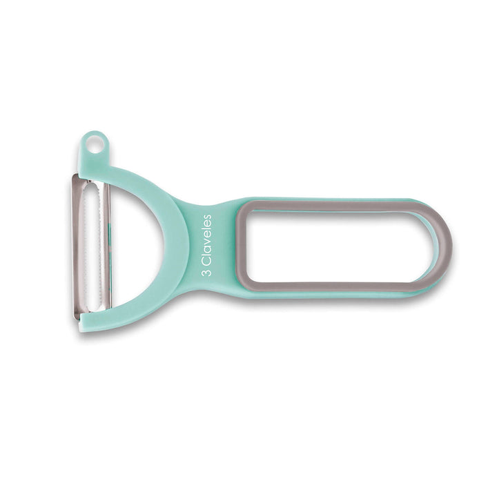 3 Claveles - Set de 3 Peladores en Forma Y en Acero Inoxidable. Colores Surtidos