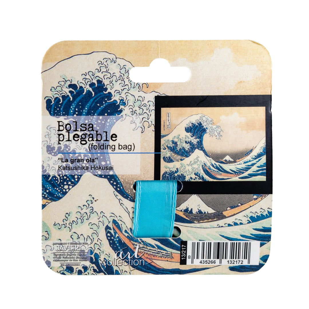 JAVIER La Ola - Bolsa para Compra Plegable y Reutilizable de Gran Capacidad