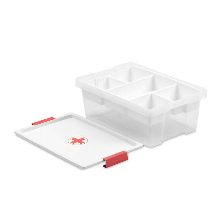 TATAY - Kit Caja Botiquín Cruz Roja 7L con Organizador y 1 Sanitary Box Incluido