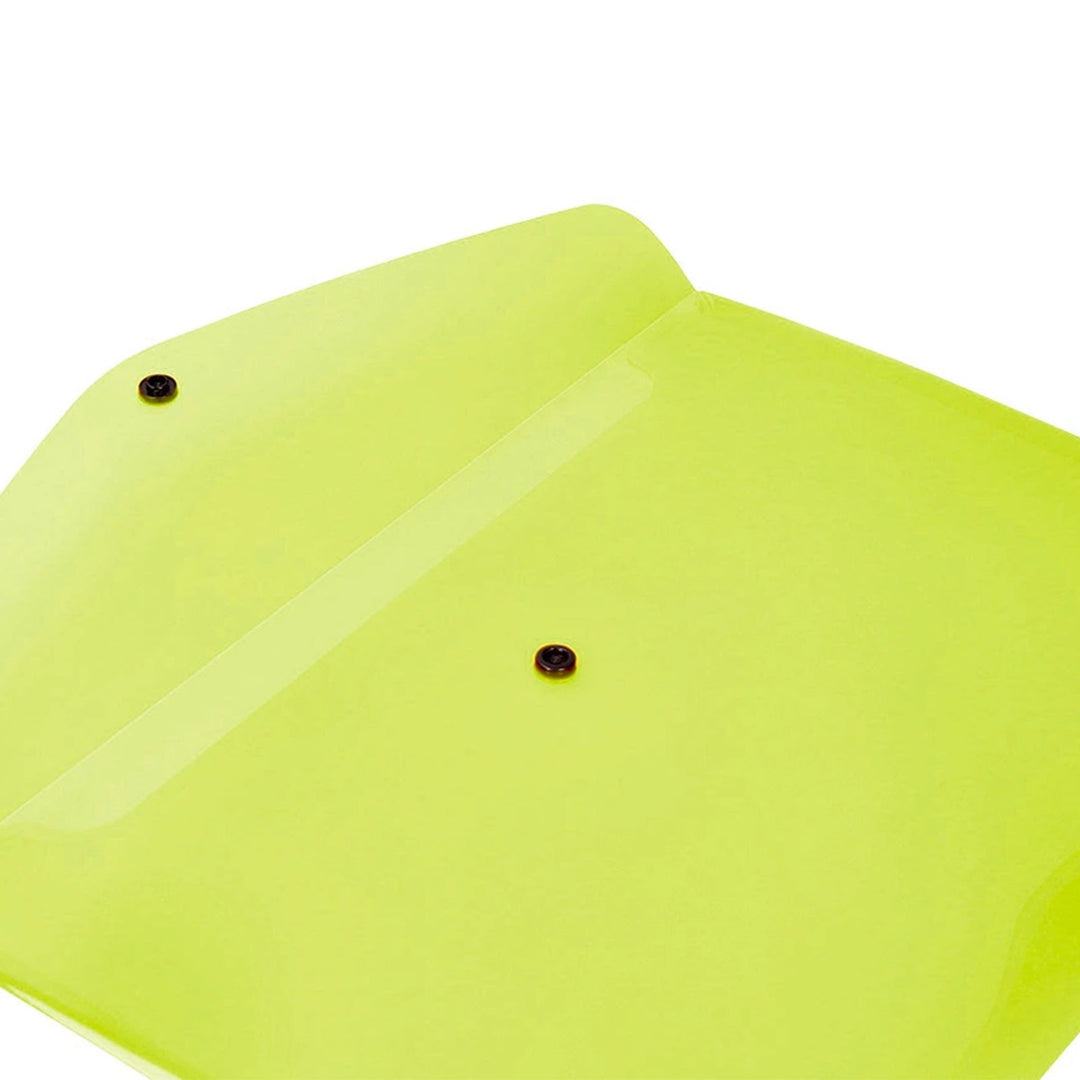 LIDERPAPEL - Carpeta Dossier Broche Polipropileno DIN A4 50 Hojas - Amarillo Fluor