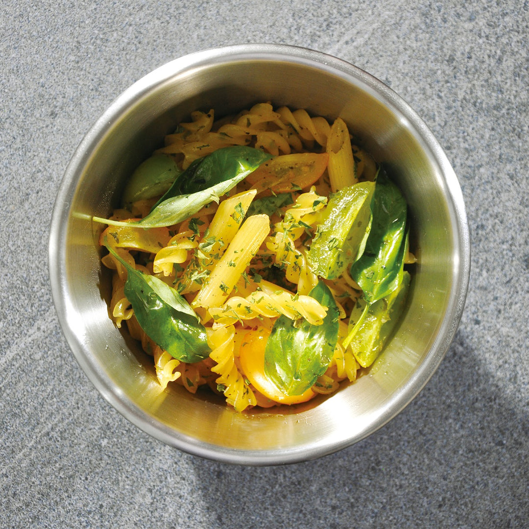 Cuitisan Simple - Lote de 4 Recipientes Redondos de 0.3L, 0.4L, 0.6L y 0.9L en Acero Apto Microondas