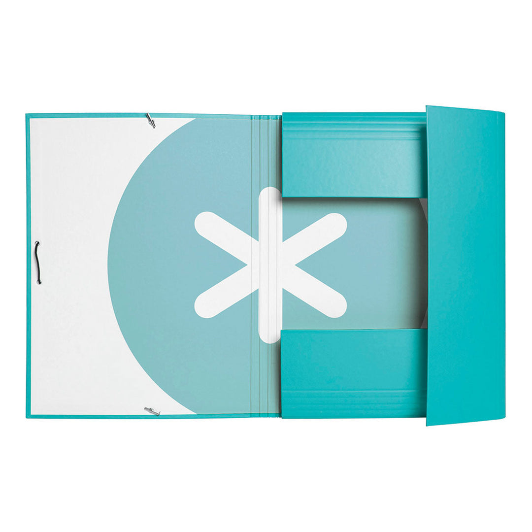 ANTARTIK - Carpeta Escolar A4 con 3 Solapas y Cierre de Goma. Menta