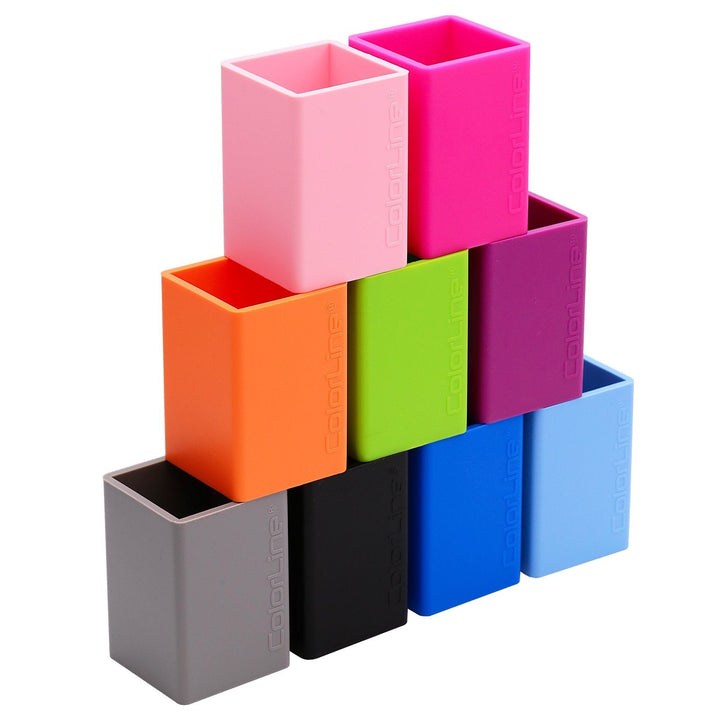 Cubilete Porta Lápices de Silicona Ultra Soft. Color Azul Claro