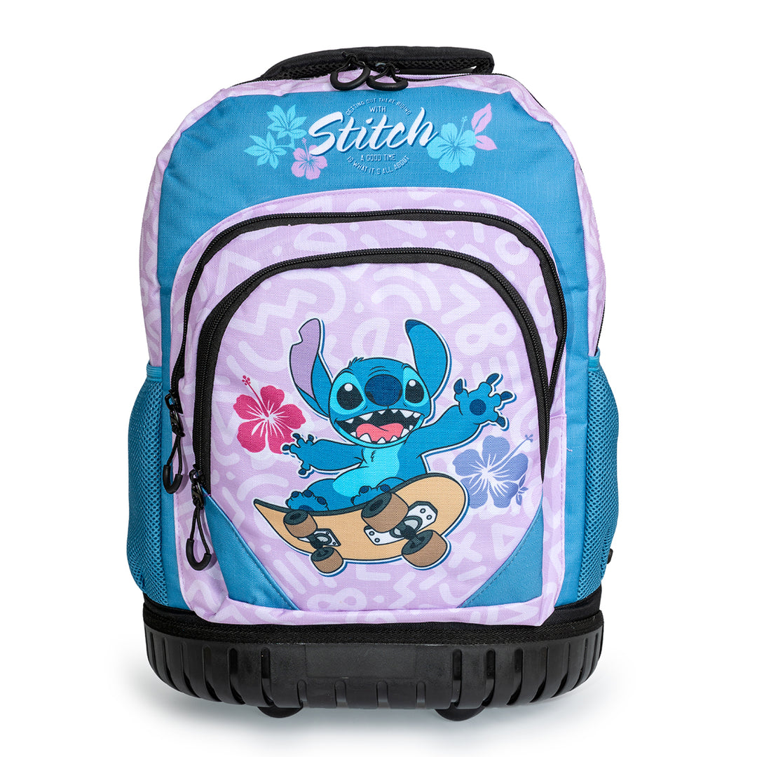 KARACTERMANIA - Disney Lilo y Stitch Mochila Escolar con Ruedas Trolley GTS FAN