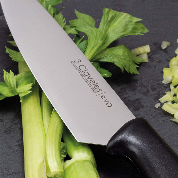 3 Claveles EVO - Cuchillo Cocinero de 15 cm Acero Inoxidable Mango Polipropileno