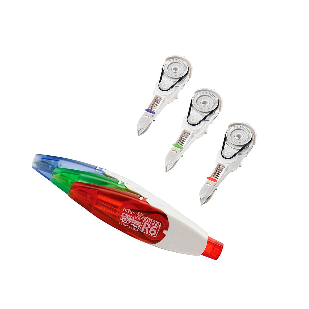 SDI Super R6 - Pack 3 Recambios para Cinta Correctora Retráctil de 5 mm