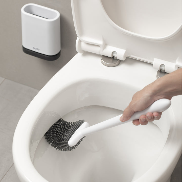 TATAY - Escobilla de Baño en Silicona. Flexible, de Secado Rápido y Antiolor