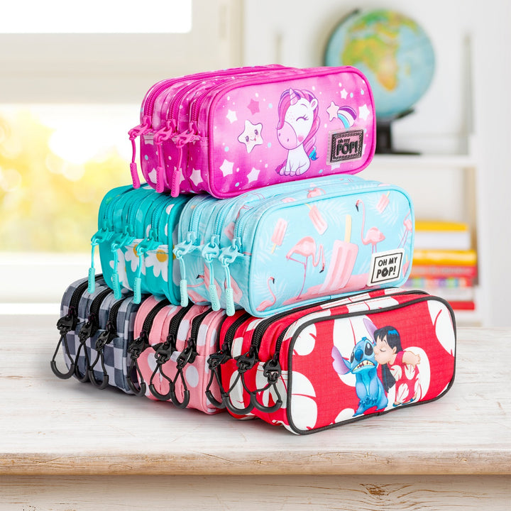 MARVEL Spiderman Maximum - Estuche Escolar Triple Portatodo Tres Cremalleras TRICK FAN