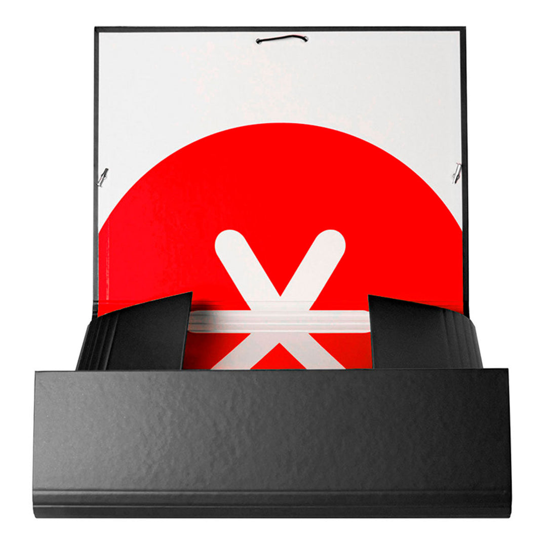 ANTARTIK - Carpeta Escolar A4 con 3 Solapas y Cierre de Goma. Negro