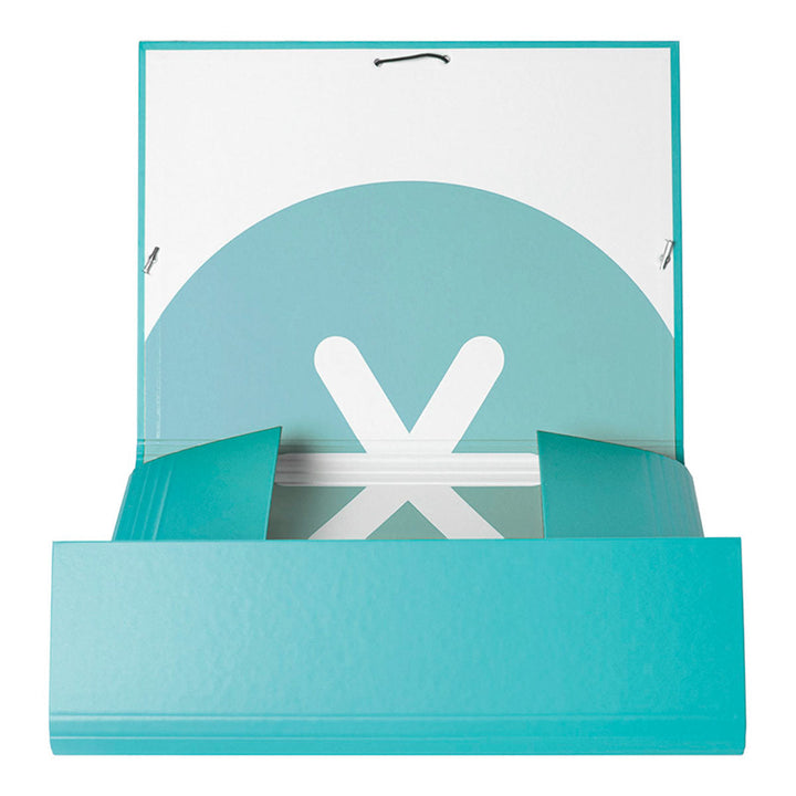 ANTARTIK - Carpeta Escolar A4 con 3 Solapas y Cierre de Goma. Menta