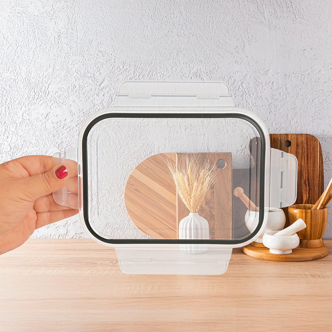 IBILI Keepklin - Recipiente Rectangular en Acero Inoxidable Apto Microondas