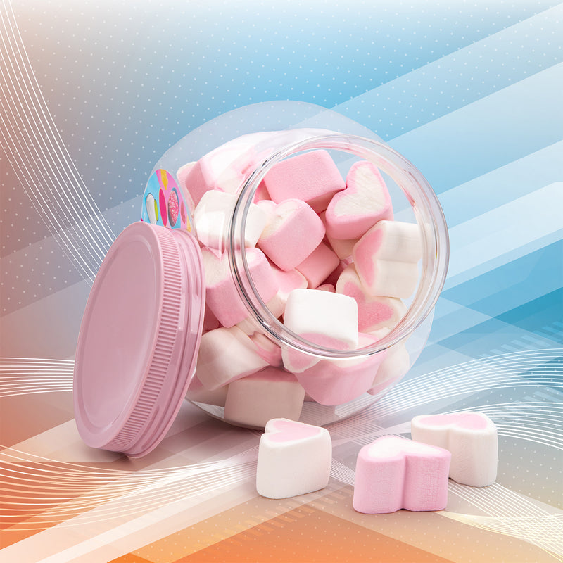 Plastic Forte Candy - Juego de 2 Botes para Golosinas 1L con 2 Posiciones. Marrón