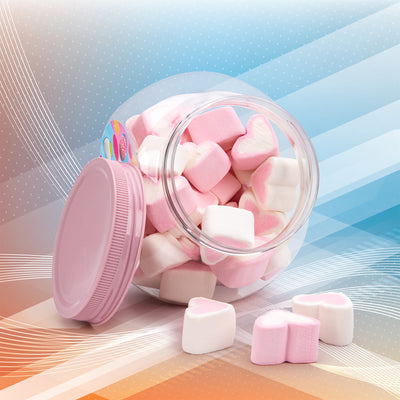 Plastic Forte Candy - Juego de 2 Botes para Golosinas 1L con 2 Posiciones. Rosa