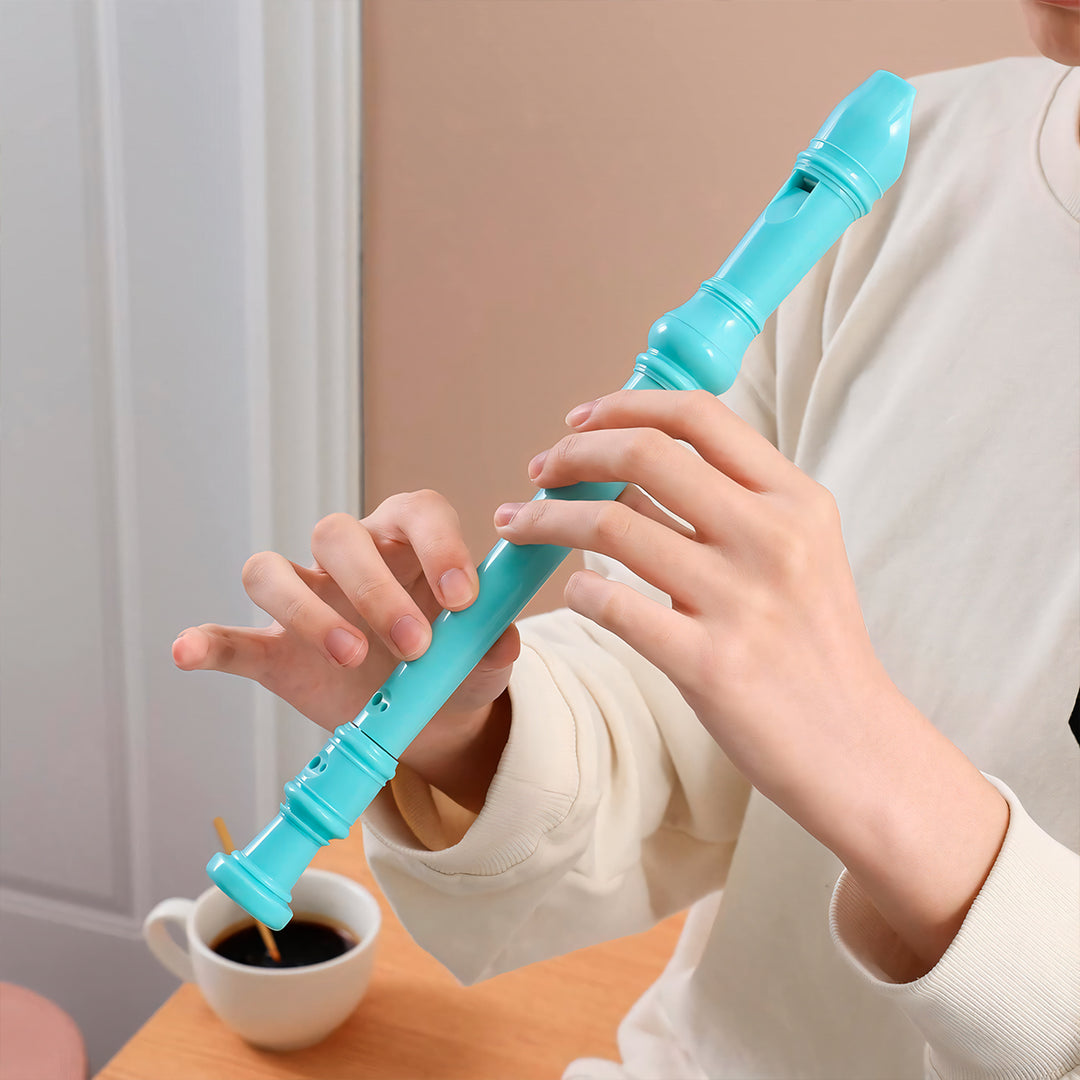 HOHNER Melody - Flauta Escolar Soprano Dulce con Funda y Varilla de Limpieza. Rosa