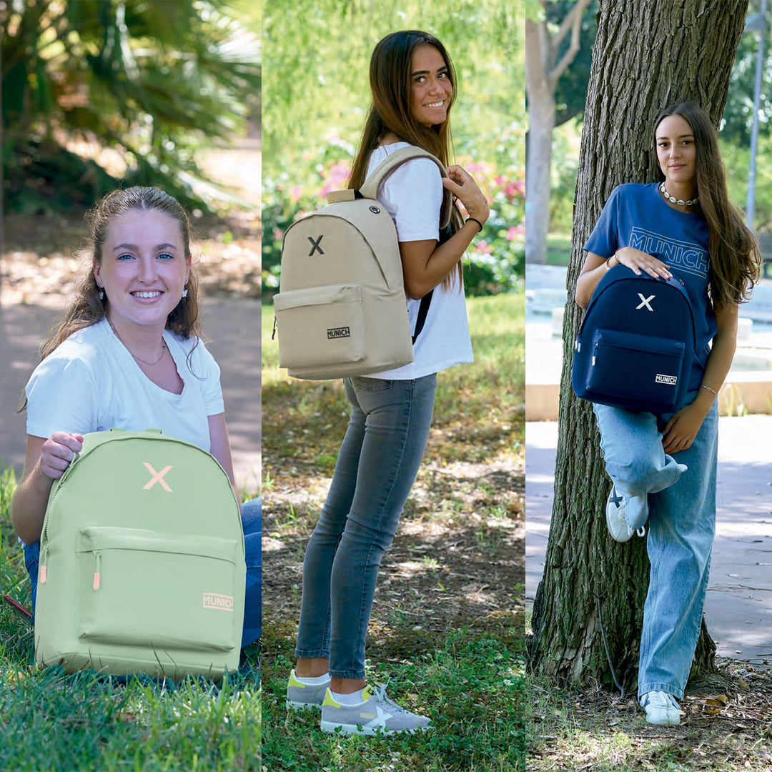 SAFTA - Mochila  Para Portatil 14.1" Munich Basics 410x310x160 mm. Verde Menta