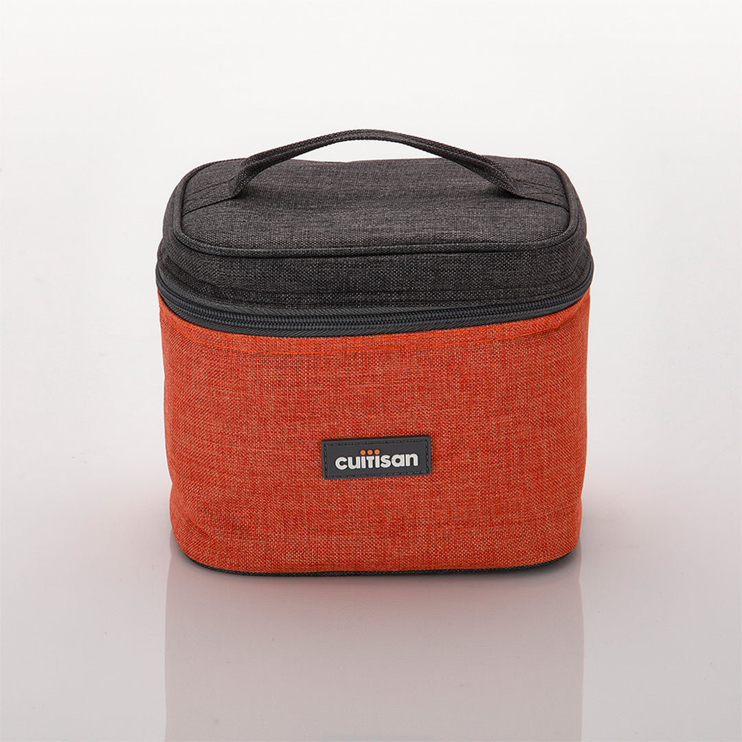 Cuitisan To Go - Bolsa Térmica con 3 Recipientes de 0.37L y 0.58L en Acero Inoxidable