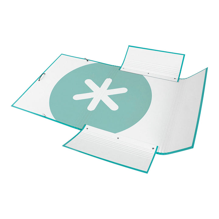 ANTARTIK - Carpeta Escolar A4 con 3 Solapas y Cierre de Goma. Menta