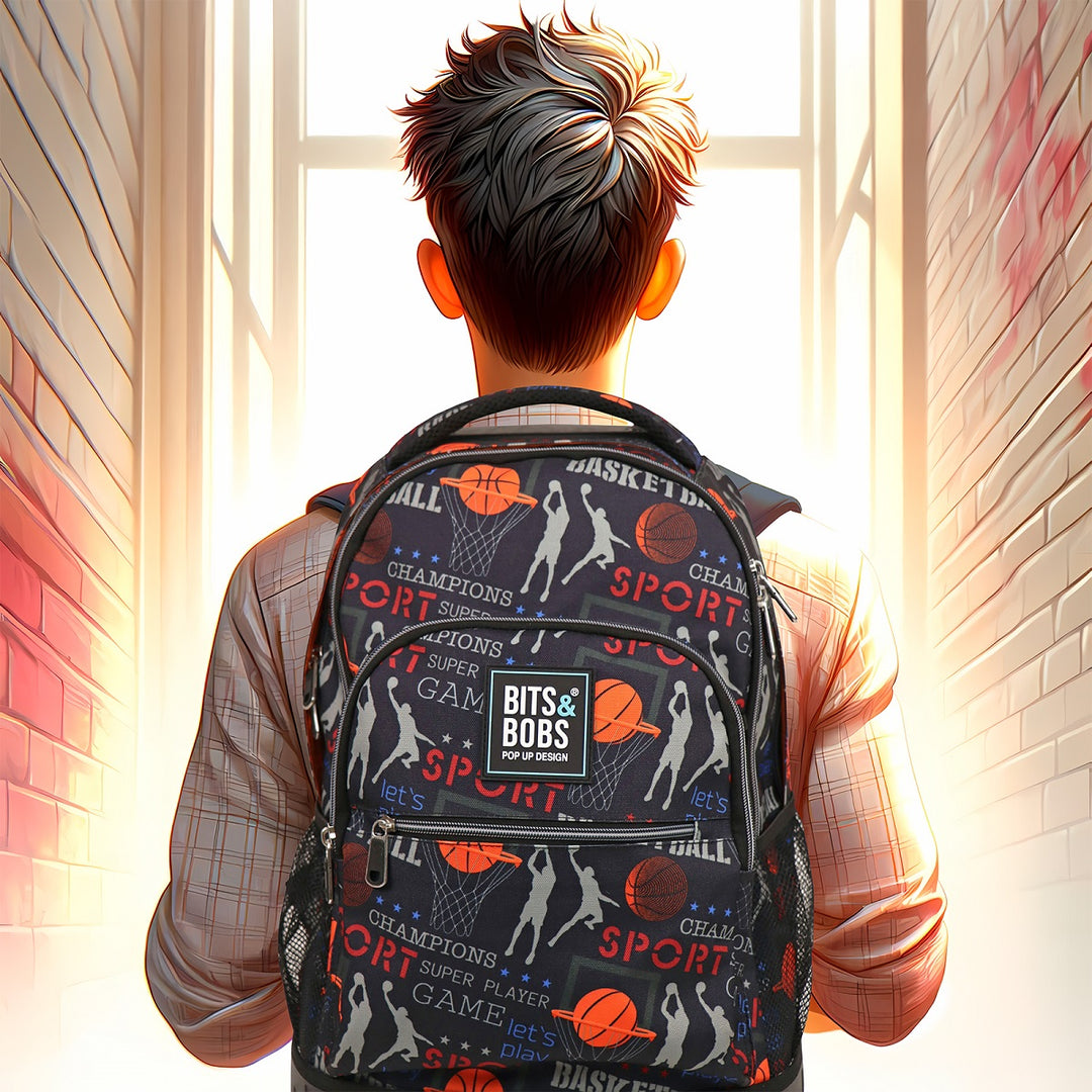 Grafoplás Design - Mochila Escolar 3 Cremalleras y Carrito Integrado. Acolchada. Beach