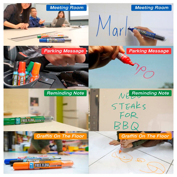 SDI Free Flow - Cartucho de Recarga para Rotulador de Pizarra Blanca. Rojo