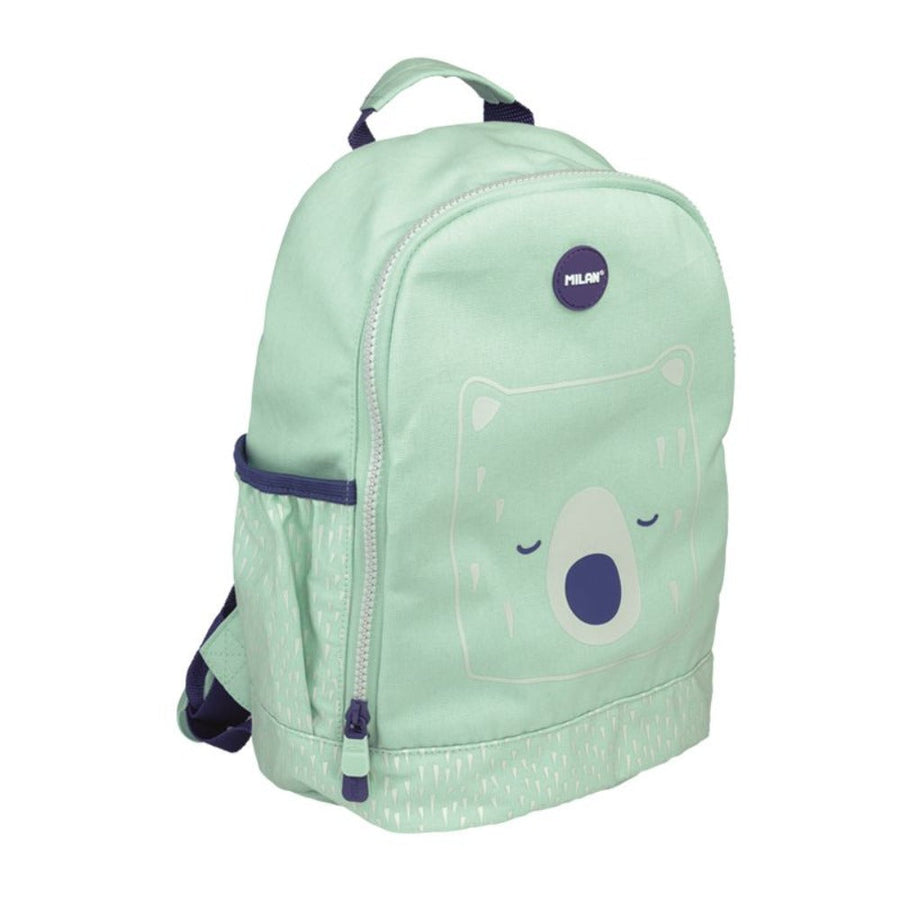 MILAN Berrywood -  Mochila Escolar Infantil Pequeña de Compartimento Único, Verde