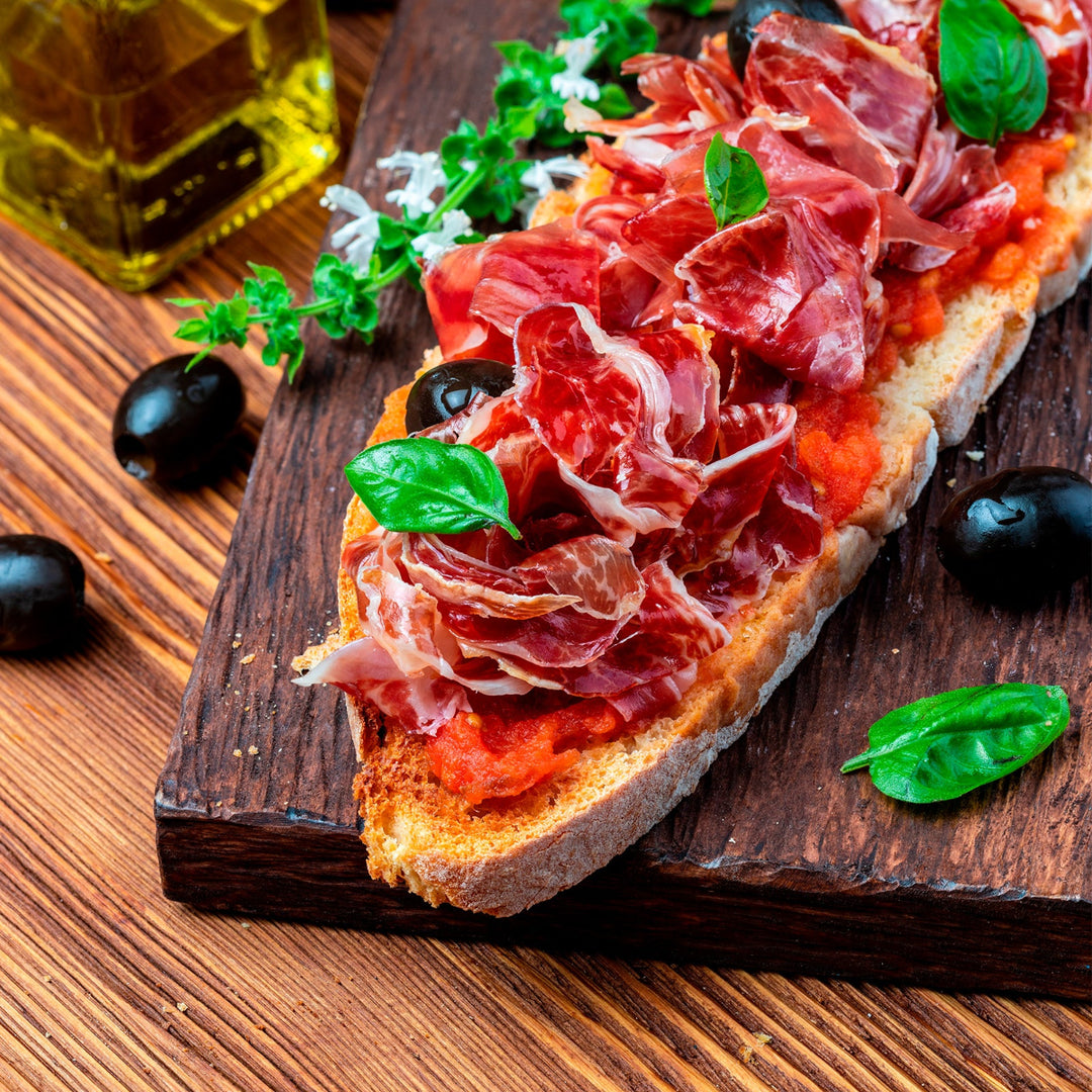 BELLO Teide - Soporte Jamonero Basculante Fibra y Acero Inoxidable Cabezal Giratorio. Granito