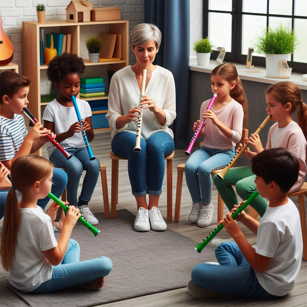 HOHNER Melody - Flauta Escolar Soprano Dulce con Funda y Varilla de Limpieza. Lavanda