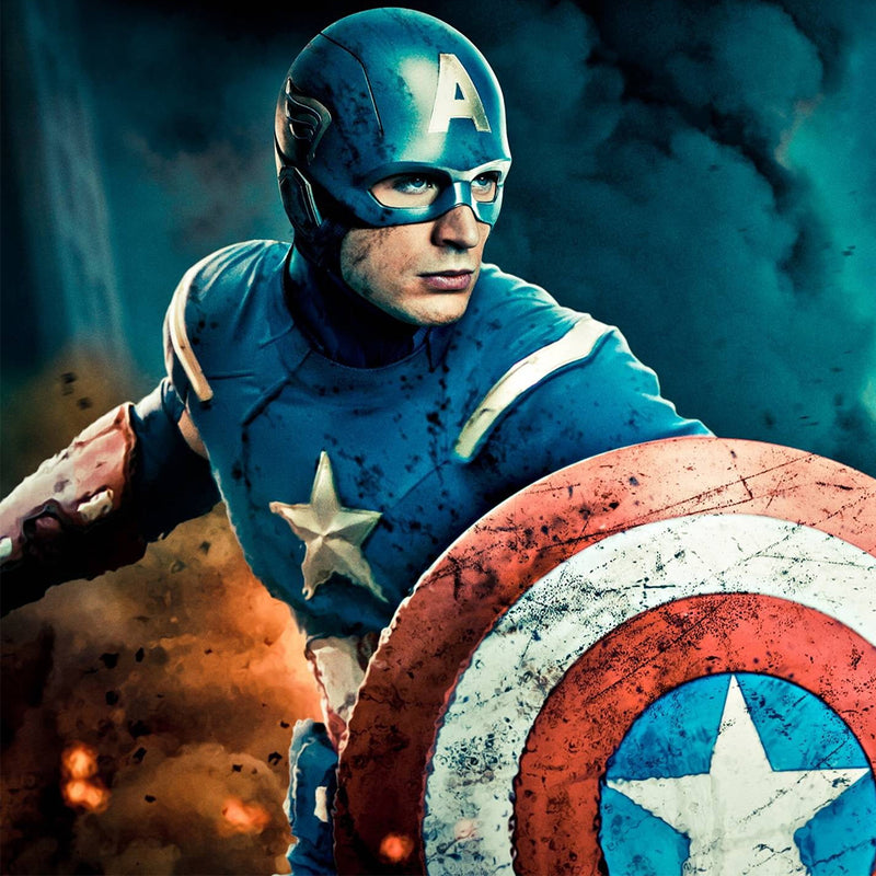 ColePack Capitán América - Estuche Triple de 2 Cremalleras con Material Escolar. FAN Full.