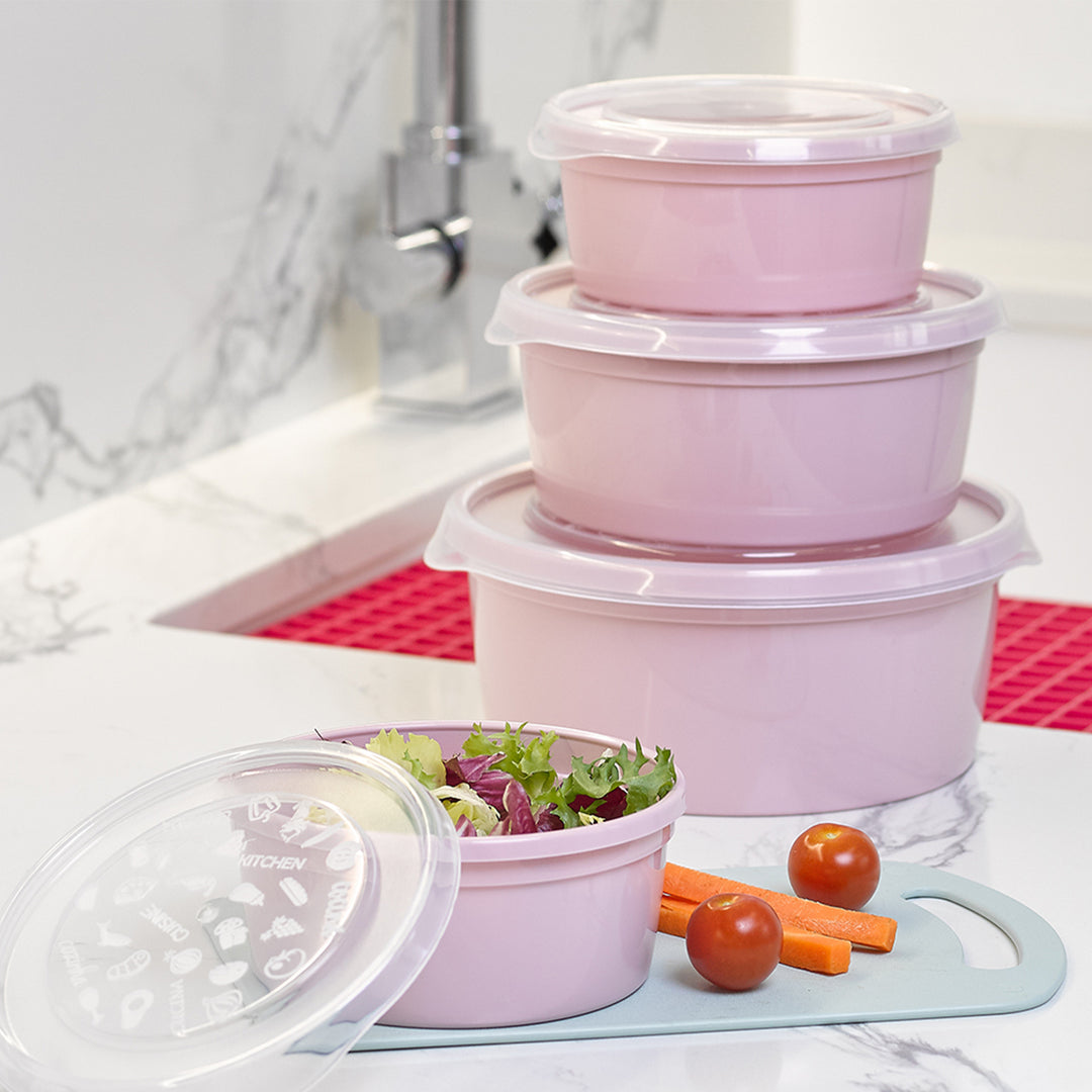 Plastic Forte - Recipiente para Cocinar al Microondas de 2L con Válvula. Rosa