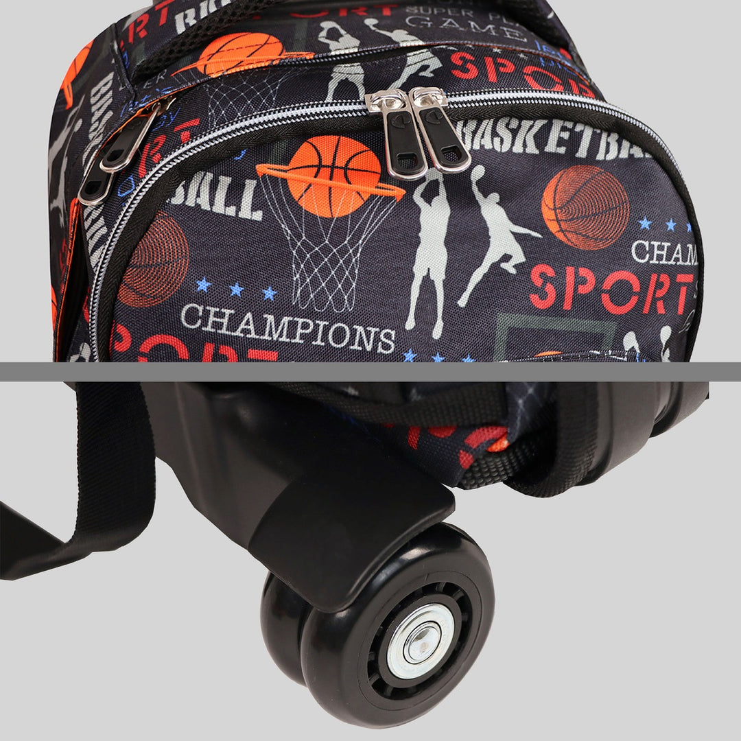 Grafoplás Design - Mochila Escolar 3 Cremalleras y Carrito Integrado. Acolchada. Random