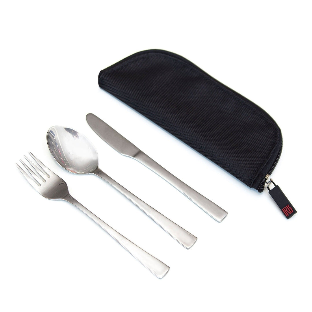 Set Cubiertos Basic Acero Inoxidable Niquel Free con Funda