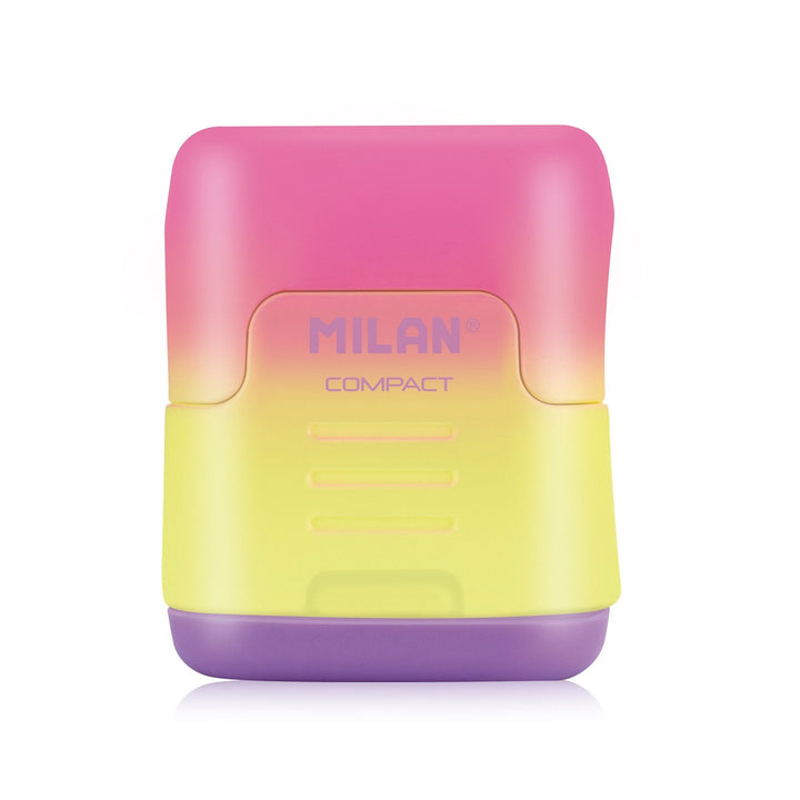 MILAN 20166224SN - Sacapuntas Doble con Depósito, Diseño COMPACT Sunset