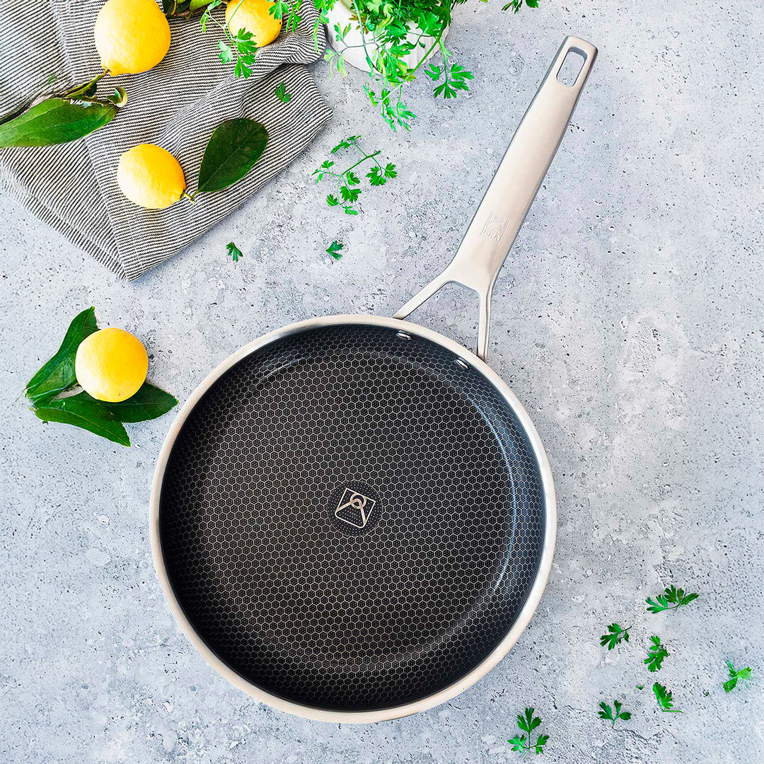 BRA Hybrid Cell - Sartén de Acero Inoxidable con Triple Fondo Difusor. Apta Inducción