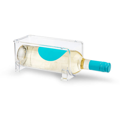 Plastic Forte - Juego de 2 Soportes para Botellas de Vino System Frigo Apilables