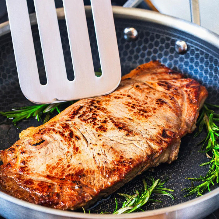 BRA Hybrid Cell - Sartén de Acero Inoxidable con Triple Fondo Difusor. Apta Inducción